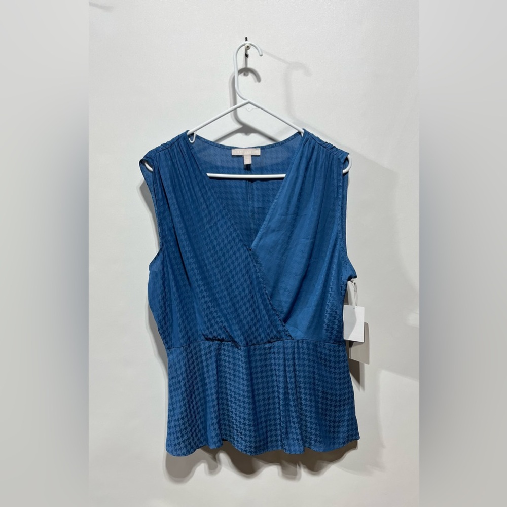 Chelsea28 Blue Sleeveless‎ Blouse